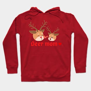 Christmas reindeer mom Hoodie